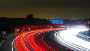 Traffic on a road in Maryland