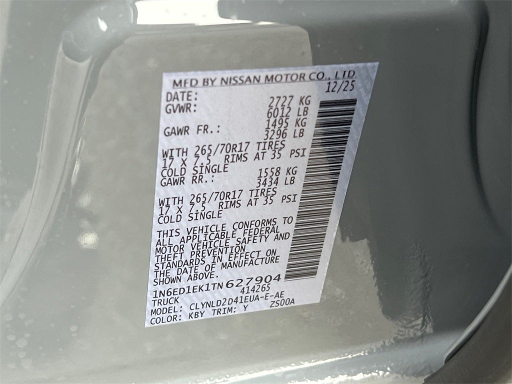 2026 Nissan Frontier PRO-4X