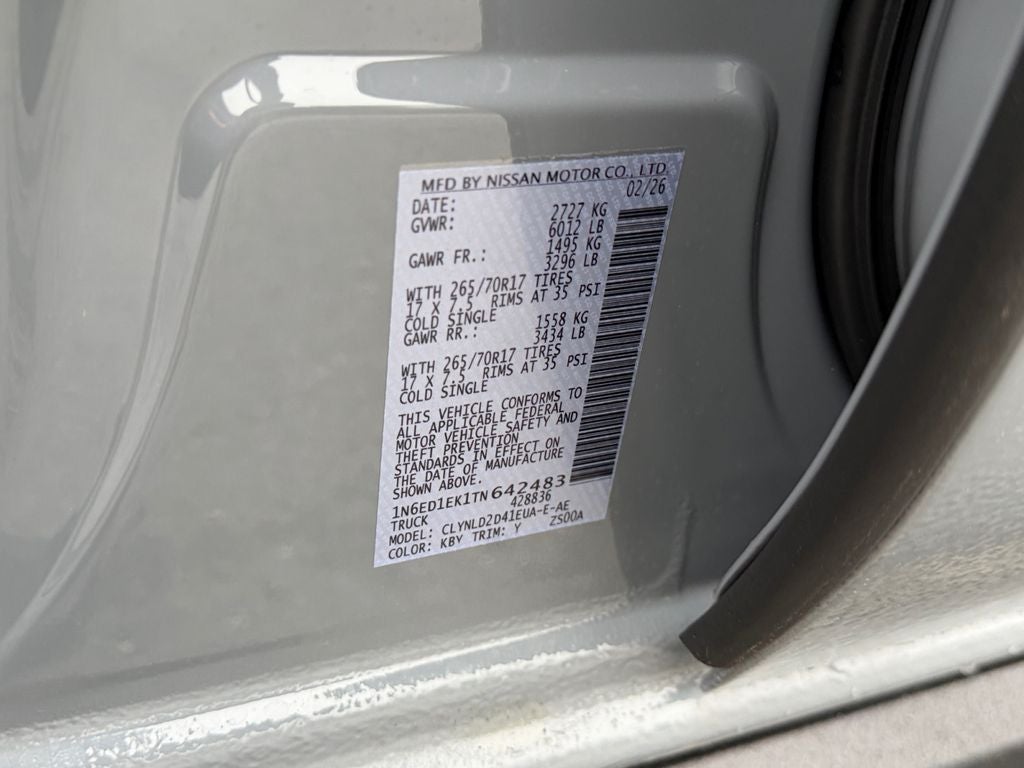 2026 Nissan Frontier PRO-4X