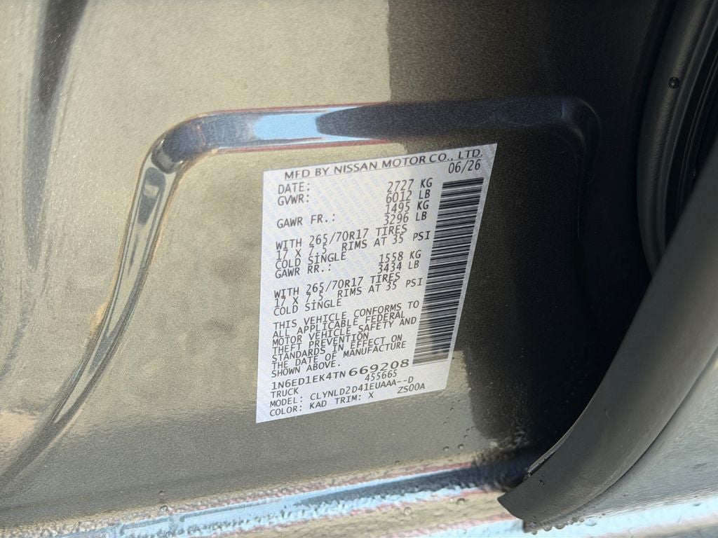 2026 Nissan Frontier PRO-4X