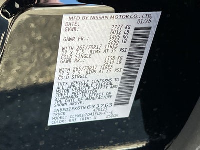 2026 Nissan Frontier PRO-4X