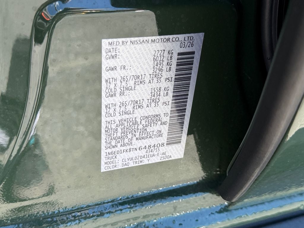 2026 Nissan Frontier PRO-4X LWB