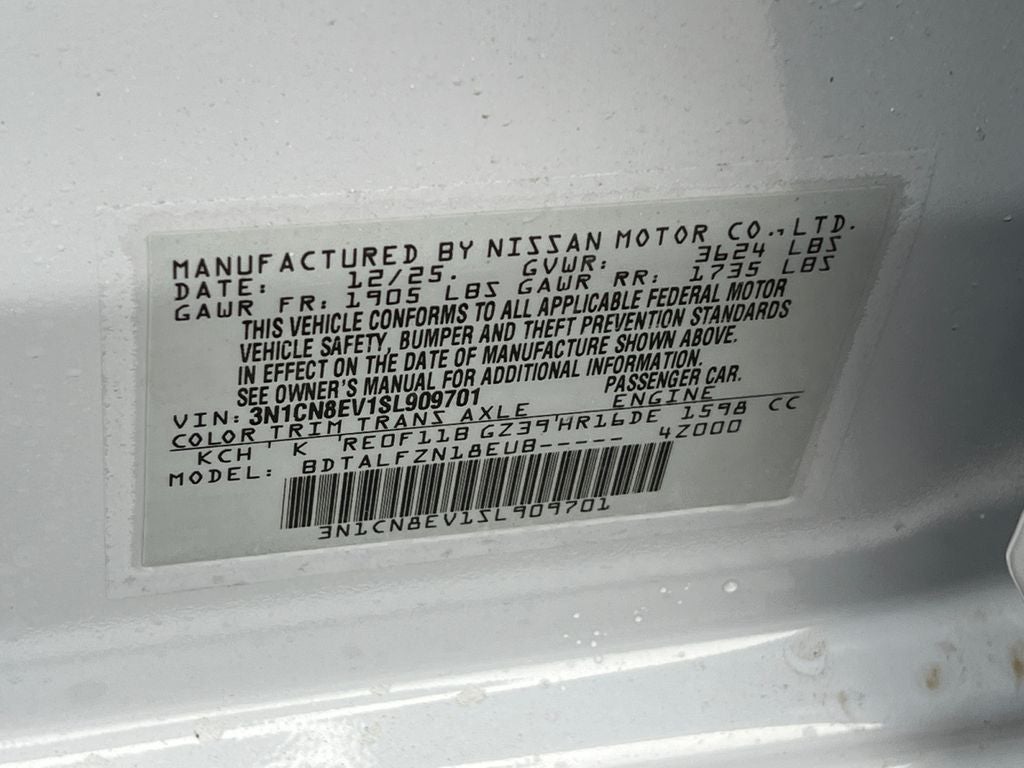 2025 Nissan Versa 1.6 SV