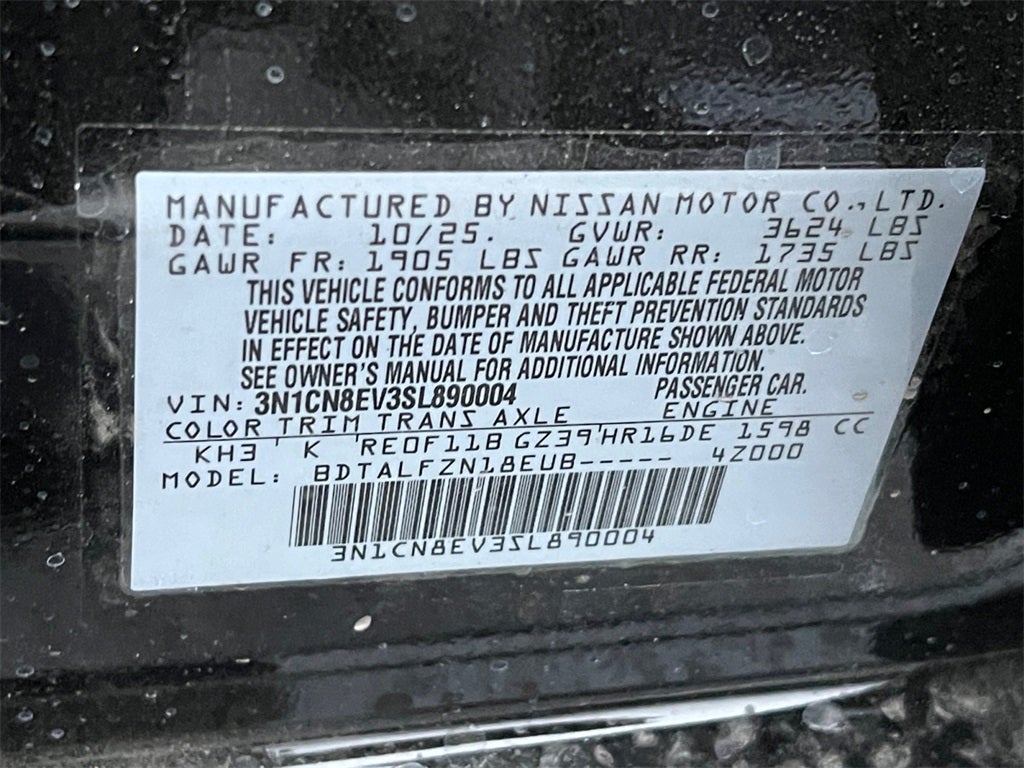 2025 Nissan Versa 1.6 SV