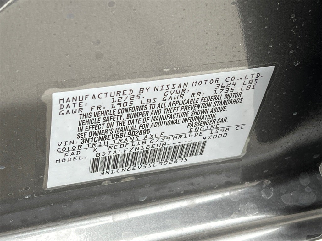 2025 Nissan Versa 1.6 SV