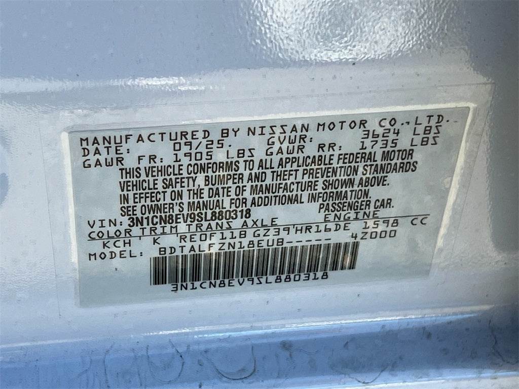 2025 Nissan Versa 1.6 SV