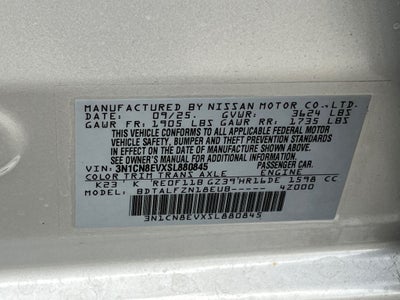 2025 Nissan Versa 1.6 SV