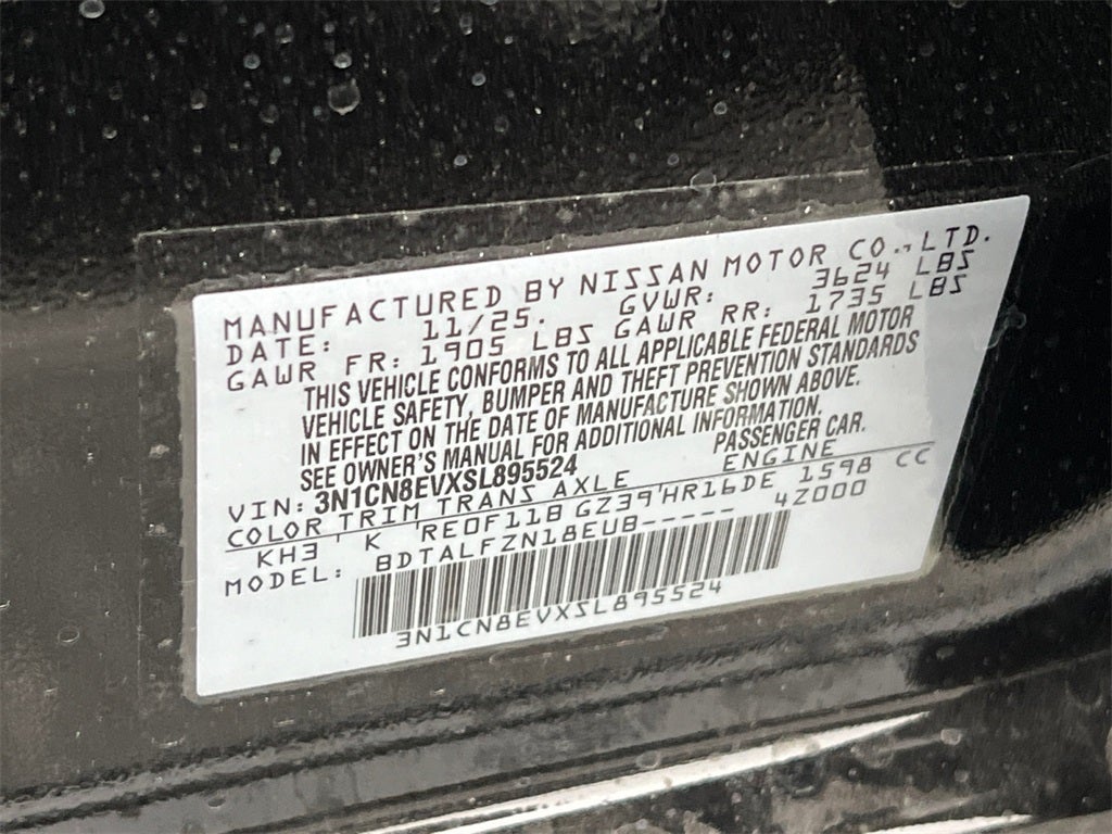 2025 Nissan Versa 1.6 SV