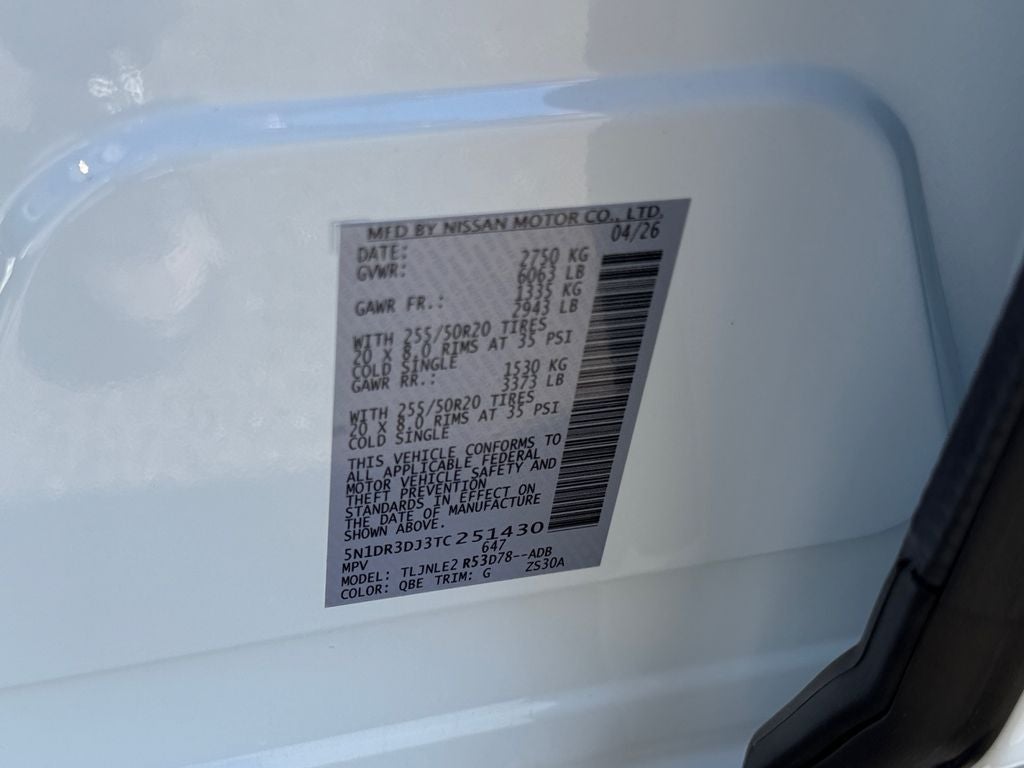 2026 Nissan Pathfinder Platinum