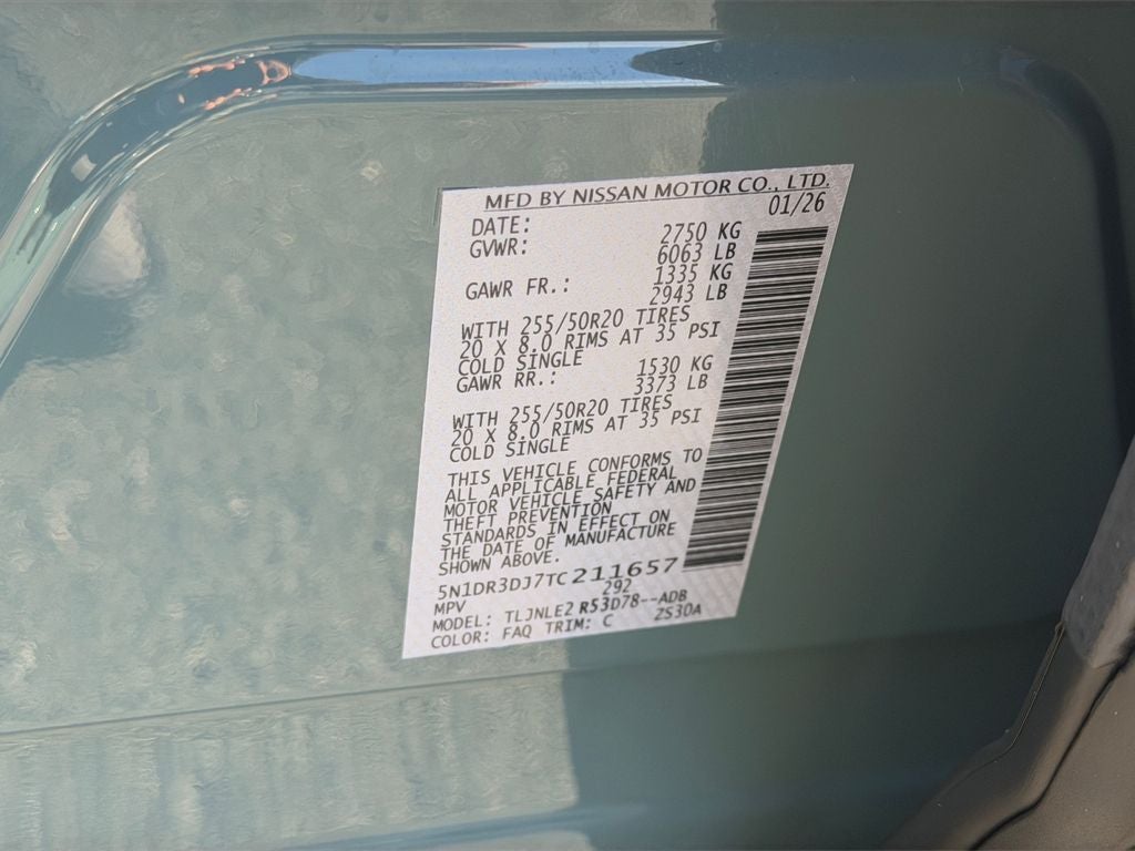 2026 Nissan Pathfinder Platinum