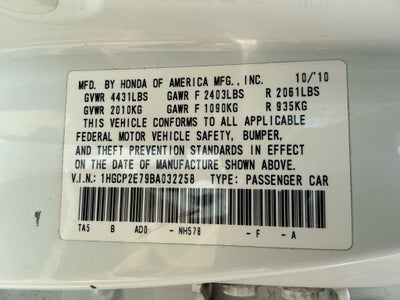 2011 Honda Accord EX 2.4