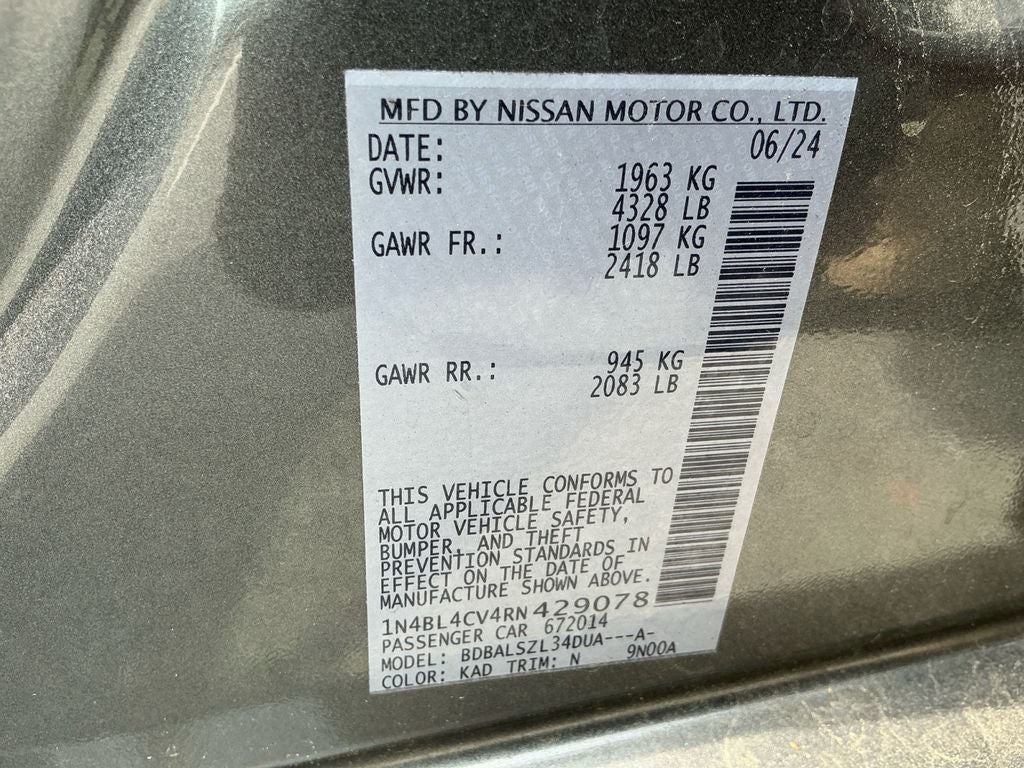 2024 Nissan Altima 2.5 SR
