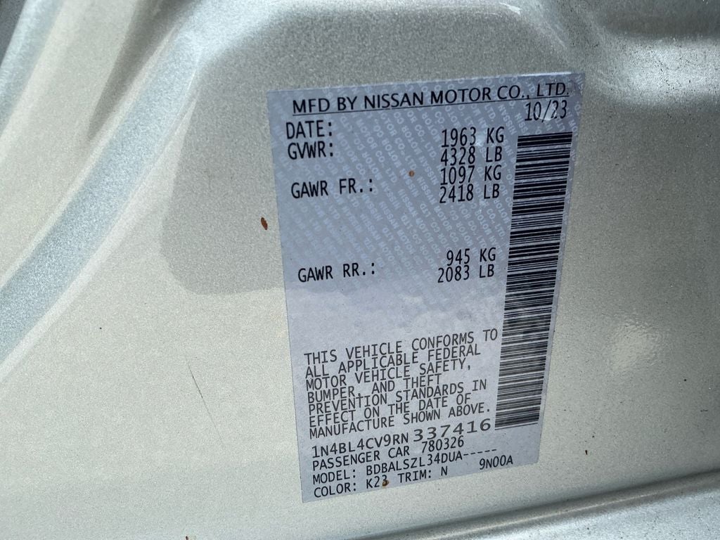 2024 Nissan Altima 2.5 SR
