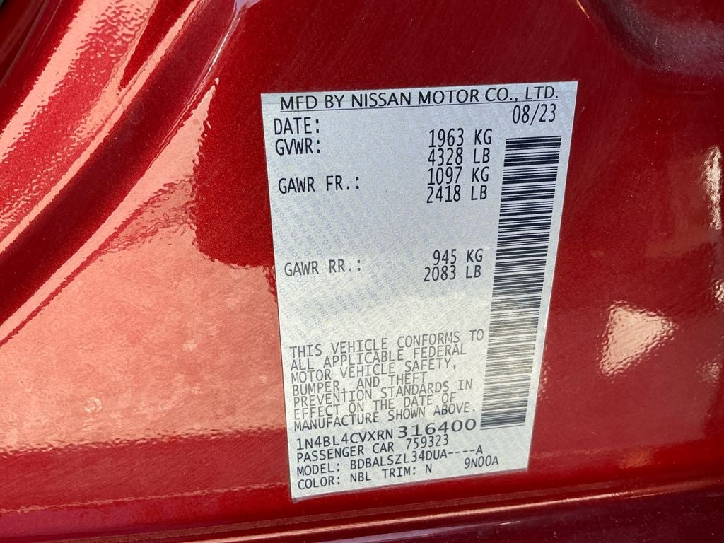 2024 Nissan Altima 2.5 SR