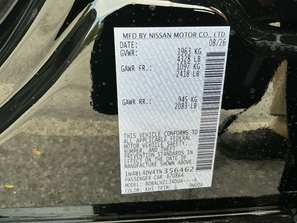 2026 Nissan Altima 2.5 SV
