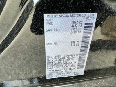 2025 Nissan Altima 2.5 SV