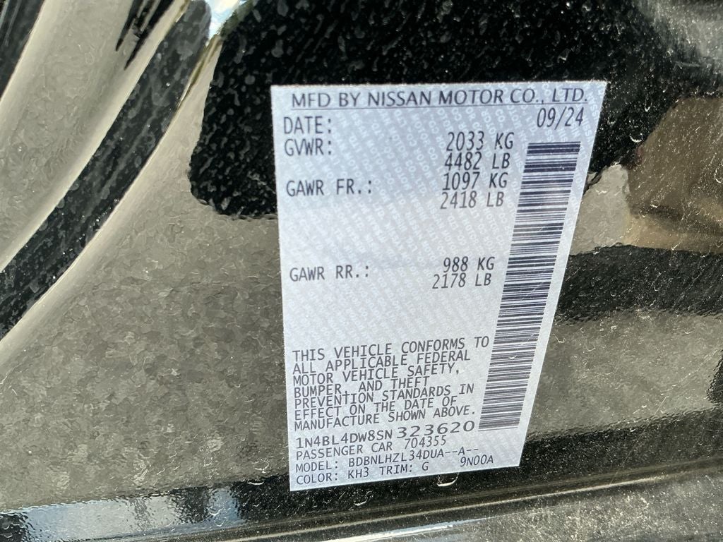 2025 Nissan Altima 2.5 SV