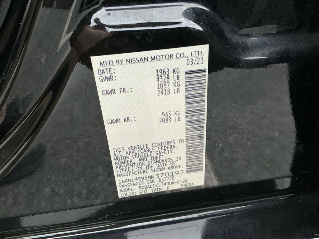 2021 Nissan Altima 2.5 SL