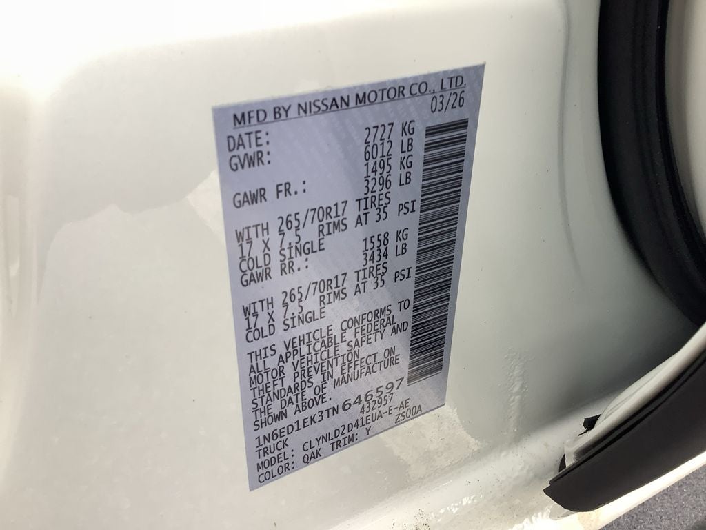 2026 Nissan Frontier PRO-4X