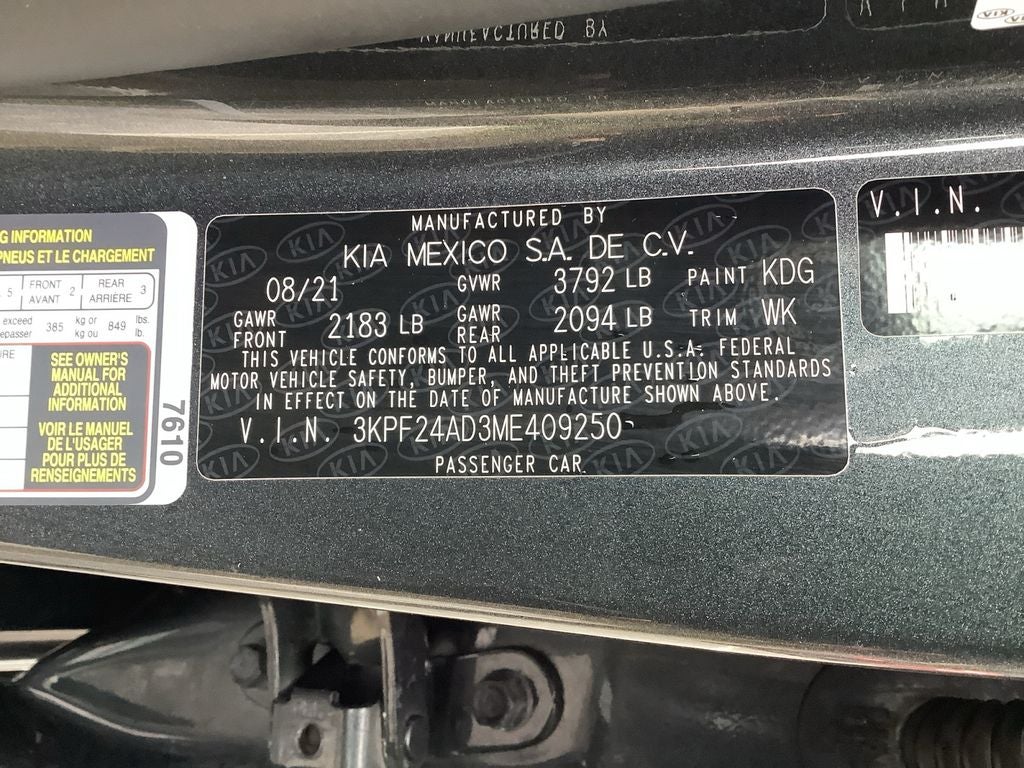 2021 Kia Forte LXS