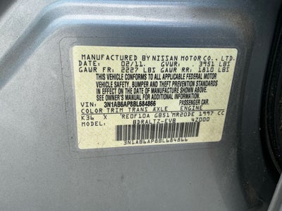 2011 Nissan Sentra 2.0 S