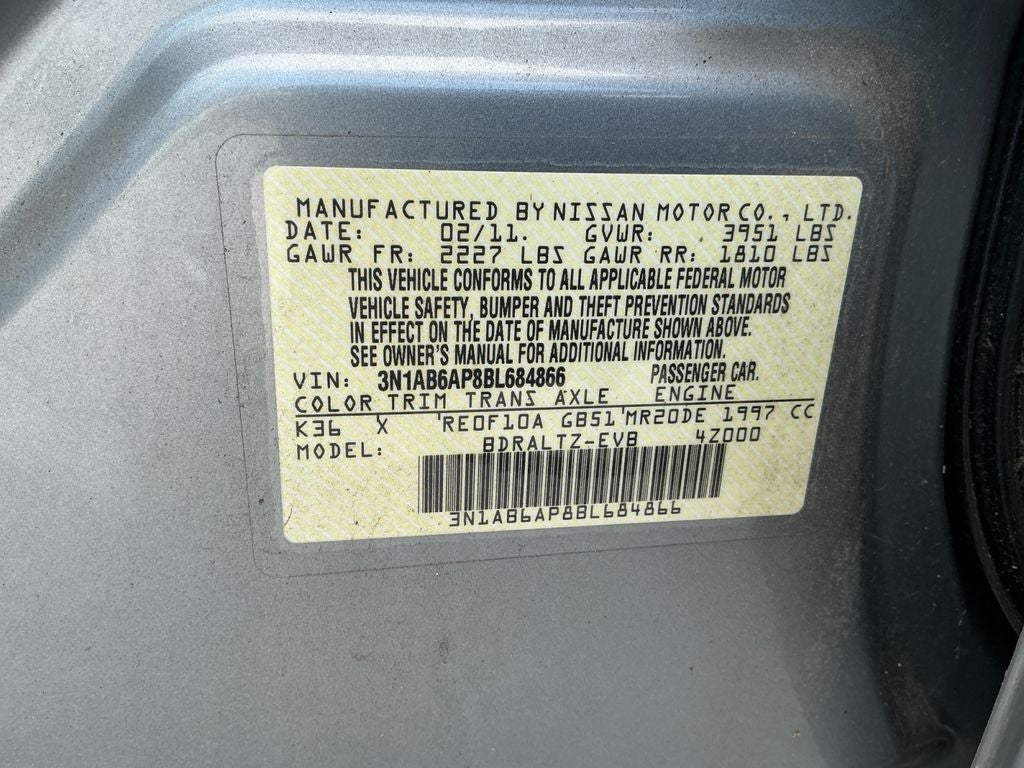 2011 Nissan Sentra 2.0 S