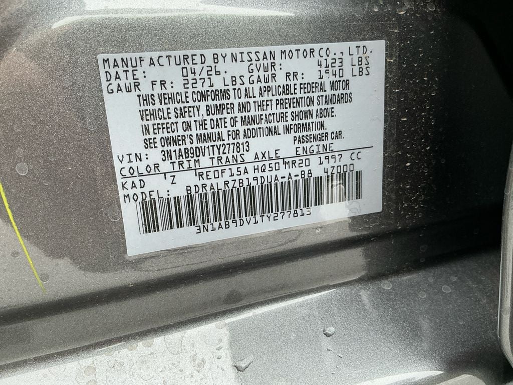 2026 Nissan Sentra SR