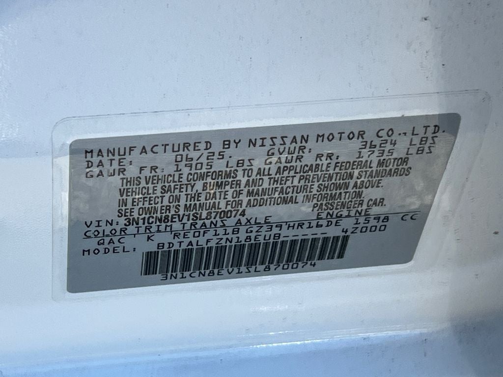 2025 Nissan Versa 1.6 SV Executive Release