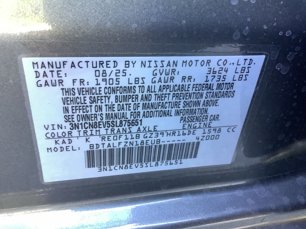 2025 Nissan Versa 1.6 SV
