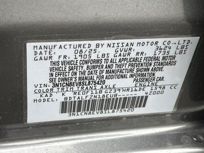 2025 Nissan Versa 1.6 SV