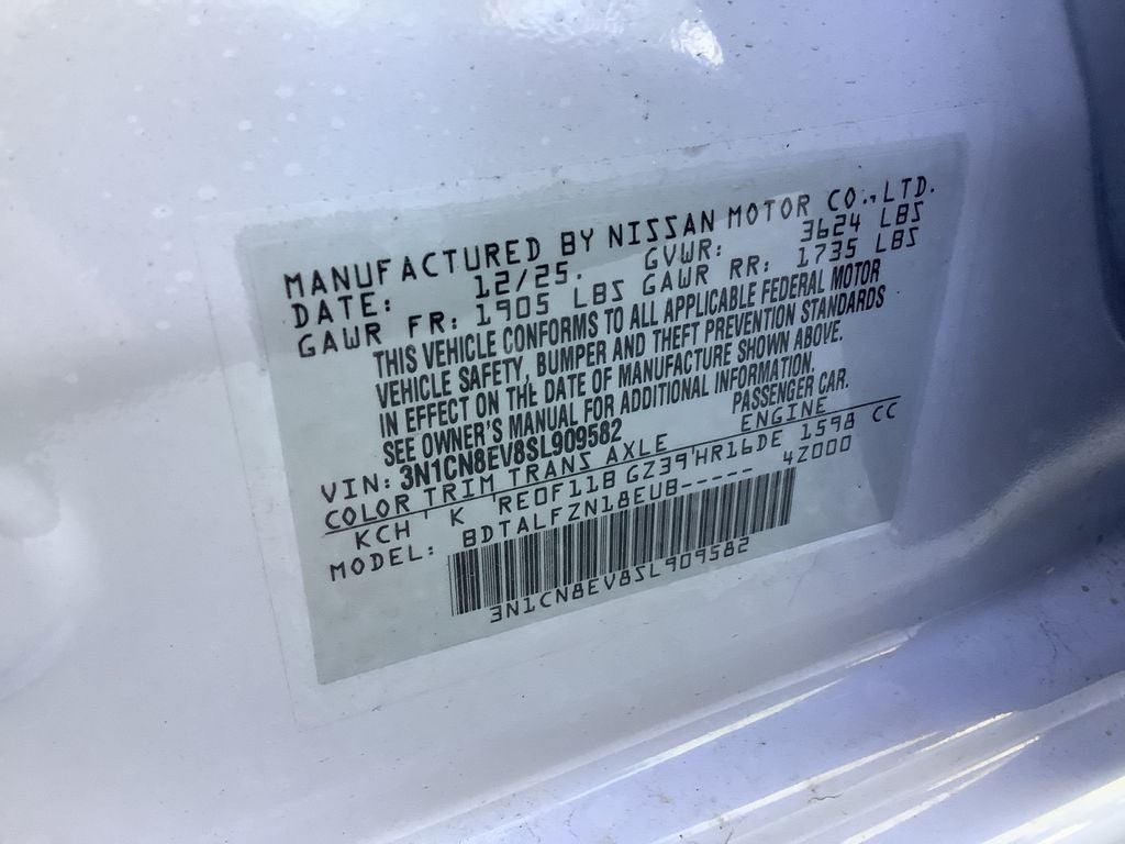 2025 Nissan Versa 1.6 SV