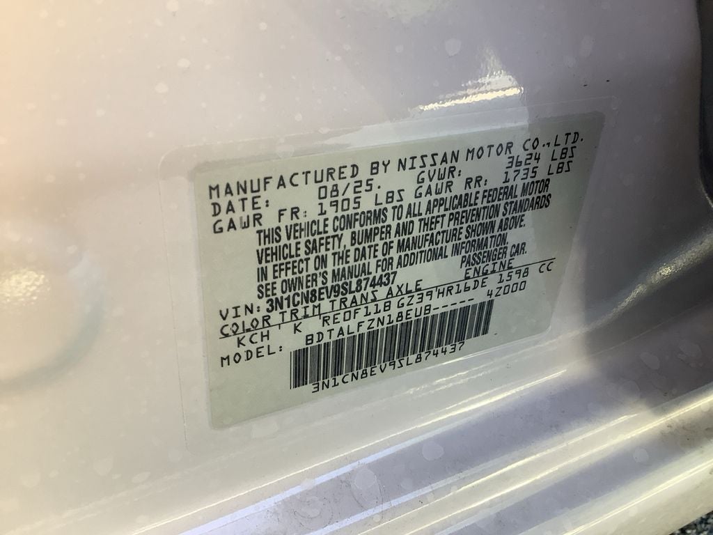 2025 Nissan Versa 1.6 SV