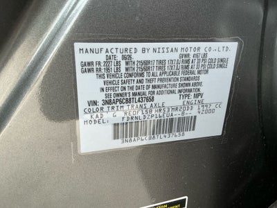 2026 Nissan Kicks SV