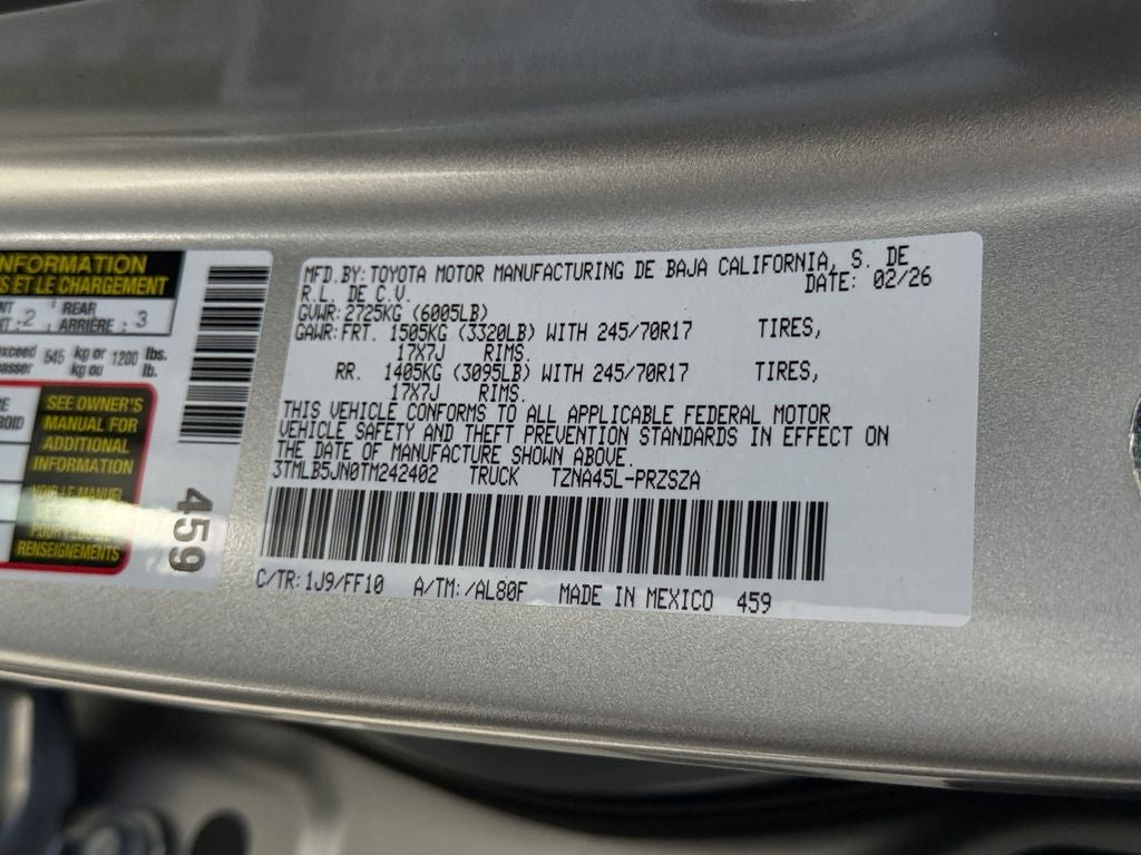2026 Toyota Tacoma SR5