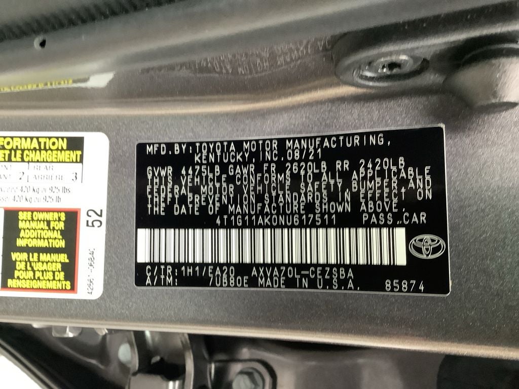 2022 Toyota Camry SE