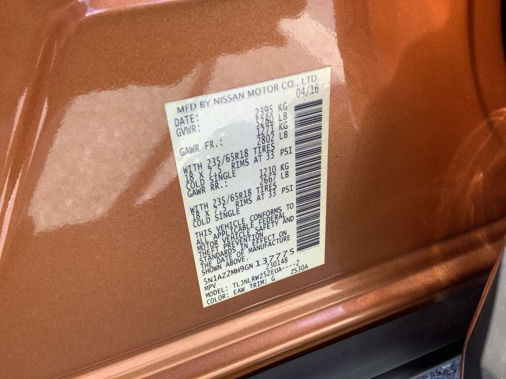 2016 Nissan Murano SL Garage Kept Showroom Car