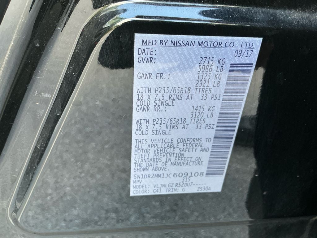 2018 Nissan Pathfinder SL NICE LOW MILES