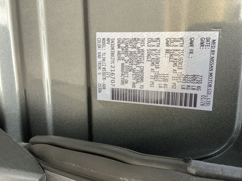 2026 Nissan Pathfinder SV