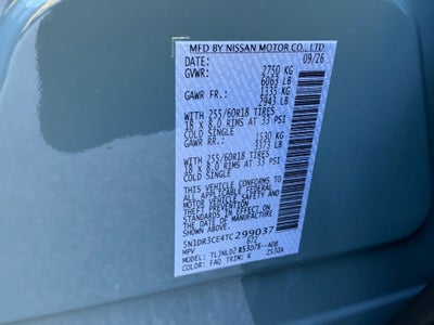2026 Nissan Pathfinder SL