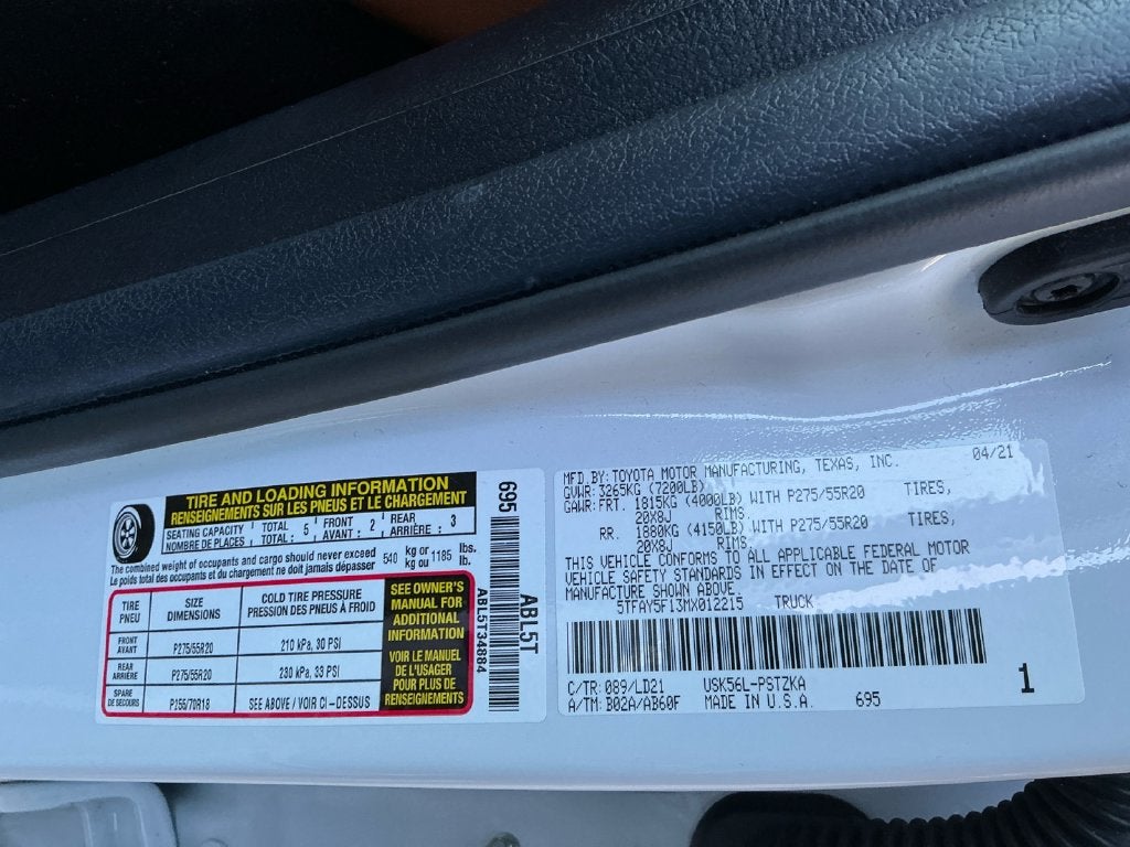 2021 Toyota Tundra 1794