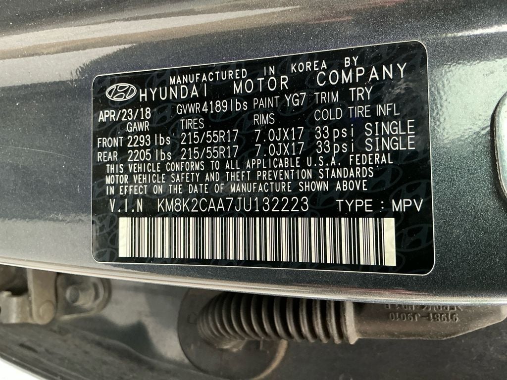 2018 Hyundai Kona SEL
