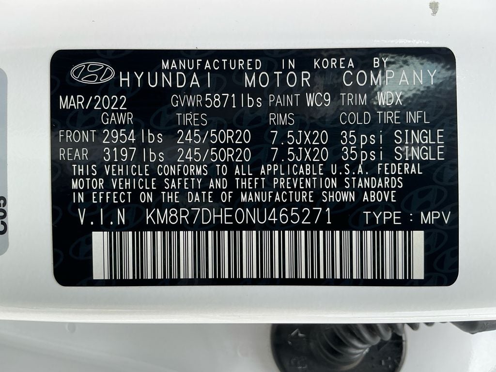 2022 Hyundai Palisade Calligraphy