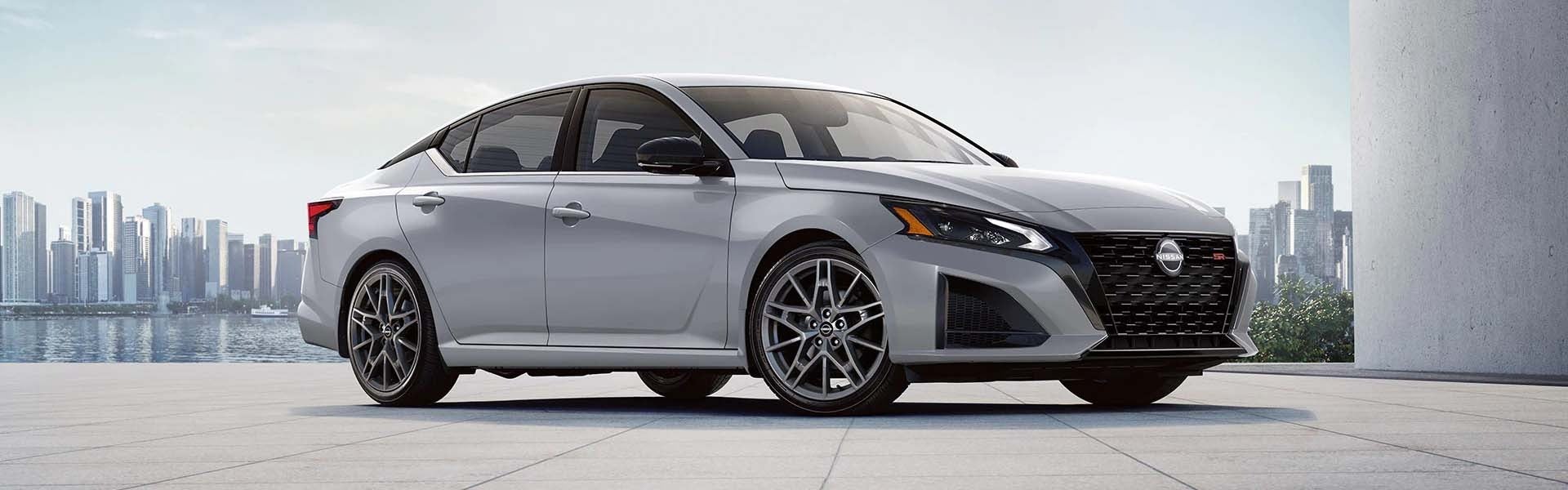 Red 2024 Altima with City Behind It Rockville, MD