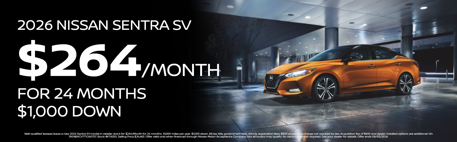 New 2026 Sentra SV