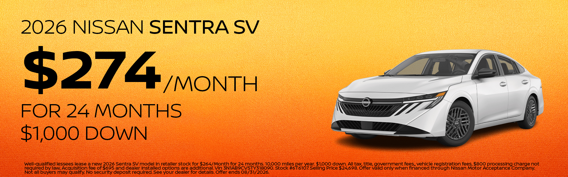 New 2026 Sentra SV