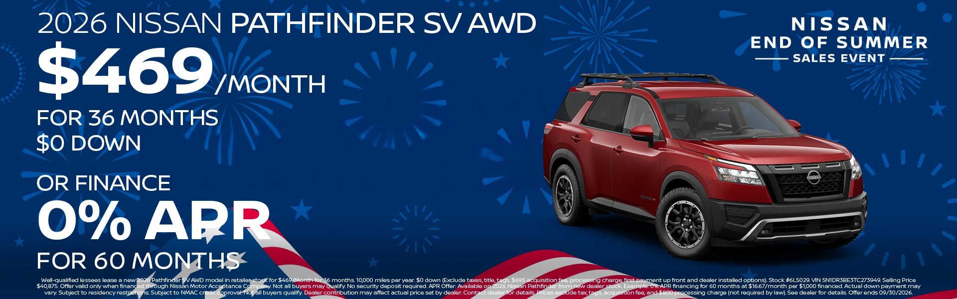 New 2026 Pathfinder SV